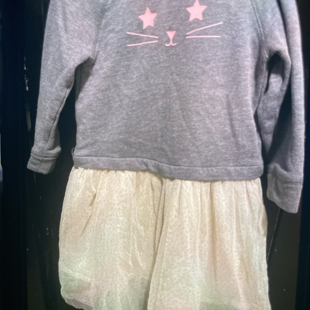 GAP Girl 4T  Gray Knit Sweater dress